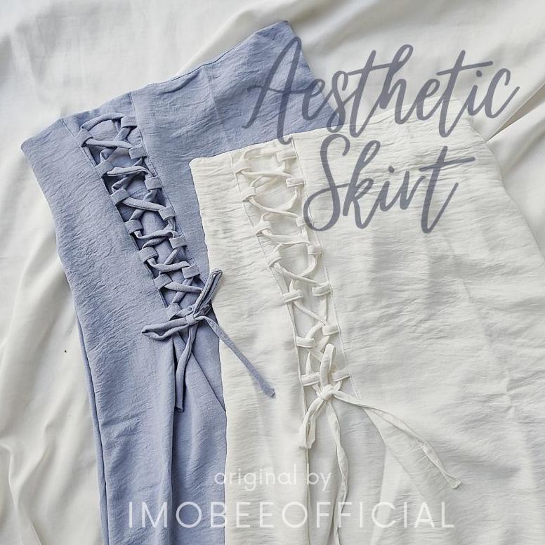 Bisa Cod ROK AESTHETIC // ROK SIMPUL KOREA CRINKLE AIRFLOW  // ROK PESTA ,,