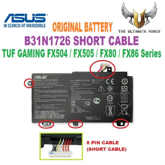Baterai Asus FX505DT FX505DD FX505DU FX505DV FX505G FX505GE FX505GT