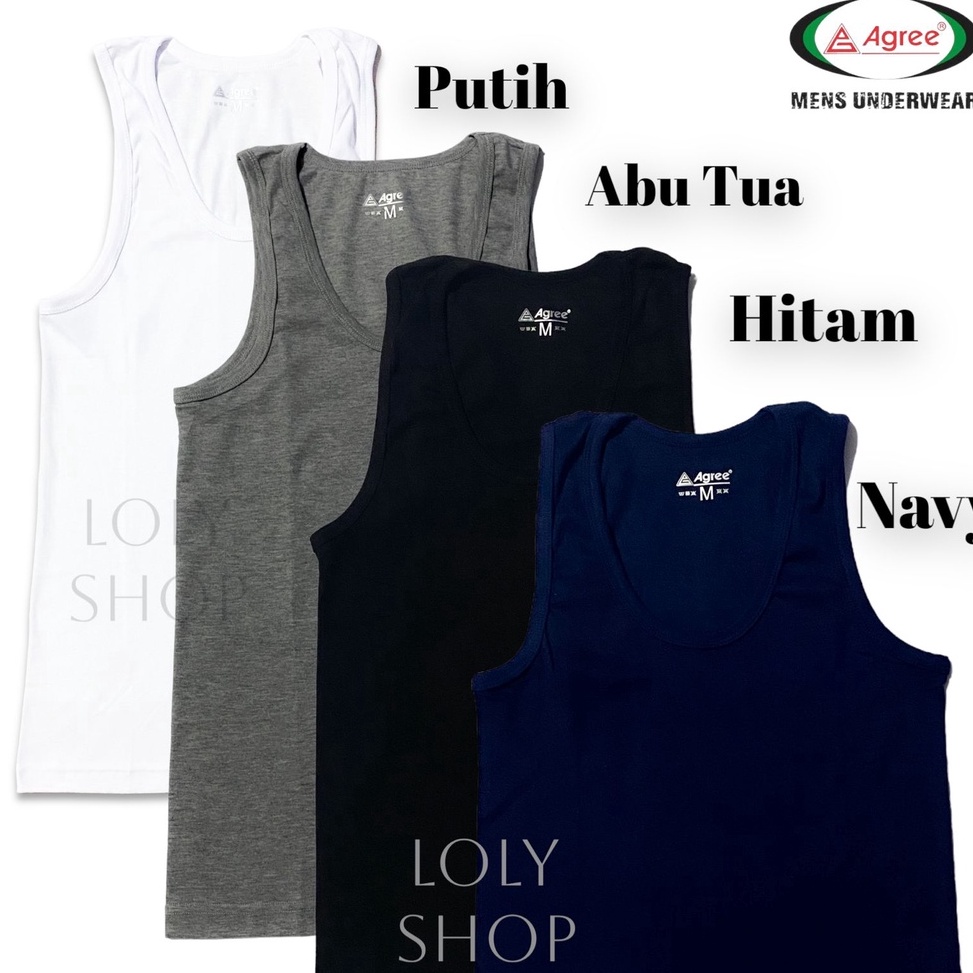 cglq -85 Kaos Dalam Pria AGREE Singlet Cowok Stretch Men Underwear BDA