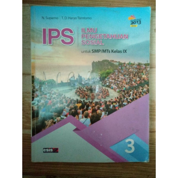 BUKU IPS terpadu kelas 9 SMP K.13 Revisi