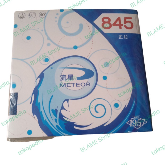 Terlaris Karet Tenis Meja Pingpong Meteor 845 Bintik Pendek Serang Warna Biru