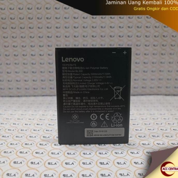 Original Baterai Batre Bl300 For Lenovo A5S