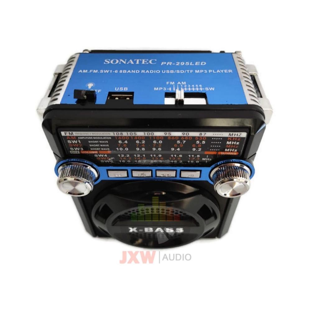 Viral Radio Am / Fm 8 Band Usb Mp3 Player Senter Sonatec Pr 295 / Pr-295 / Pr295 2023