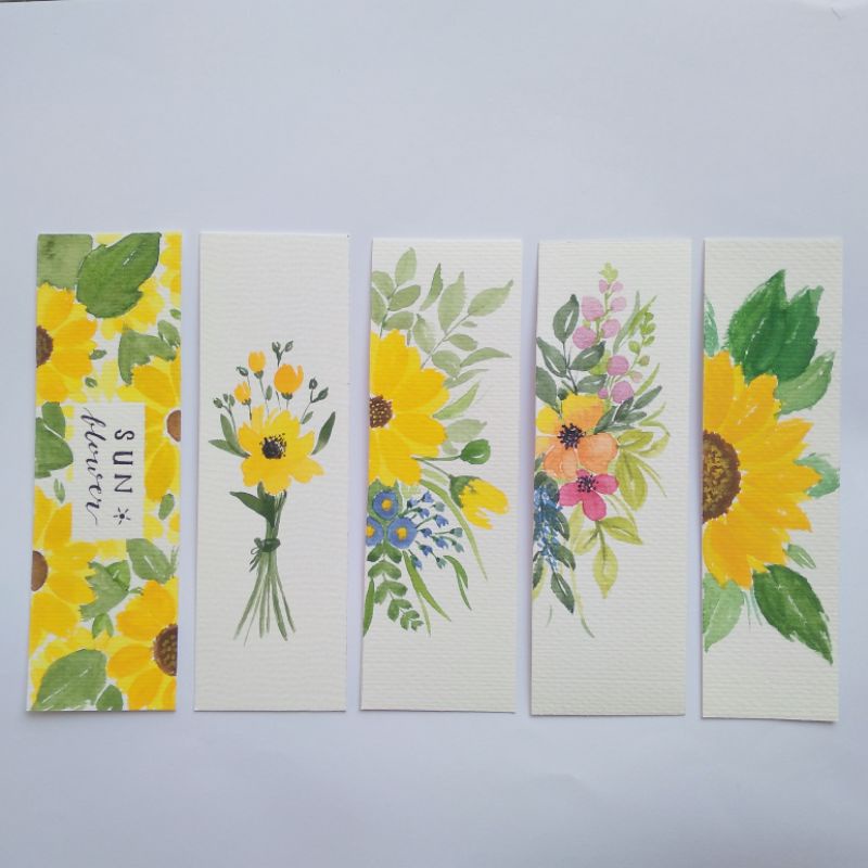 

Lukisan Tangan Pembatas Buku - Art Water Colour Bookmarks