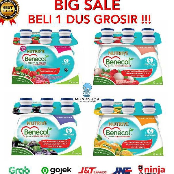 

Best Seller Nutrive Benecol 6x100ml Blackcurrant Lecy Strawberry Orange / Nutrive FIBERSHOT Terlaris