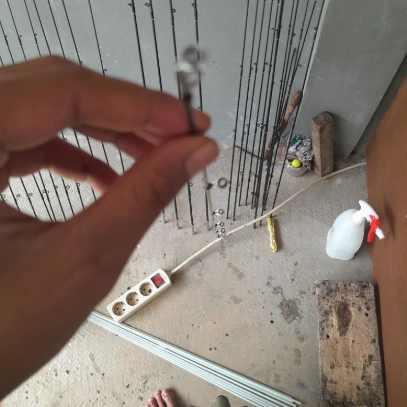 ujung joran carbon sambungan atas