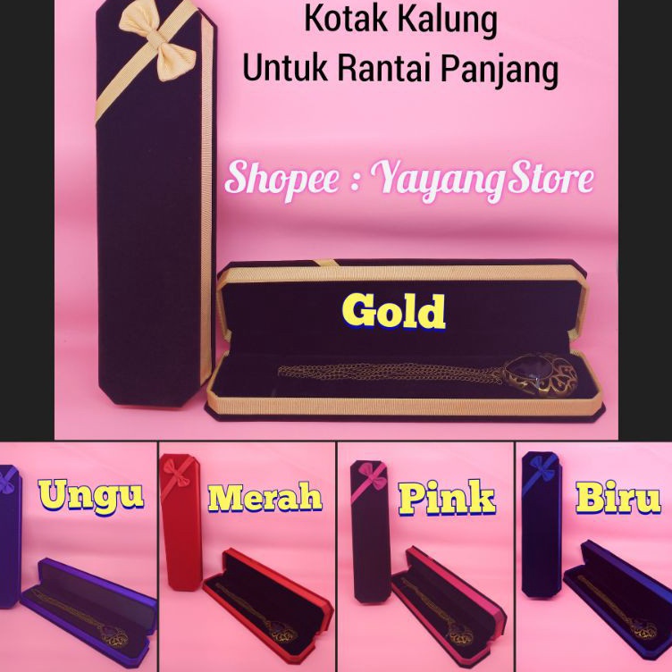 ー mN Kotak Kalung Panjang - Box Tempat Kalung Panjang ✵ ♥