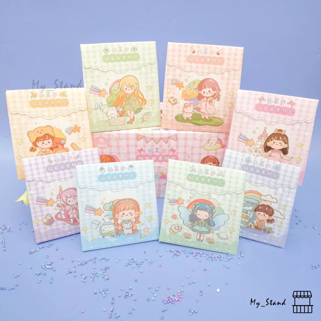 

Sticker DIY Manik-manik Tas LD-ZSH503 Diamond Painting Kit Pen Diamond Kreatif Beads DIY Set Daily Manual Cute Pattern Decorative