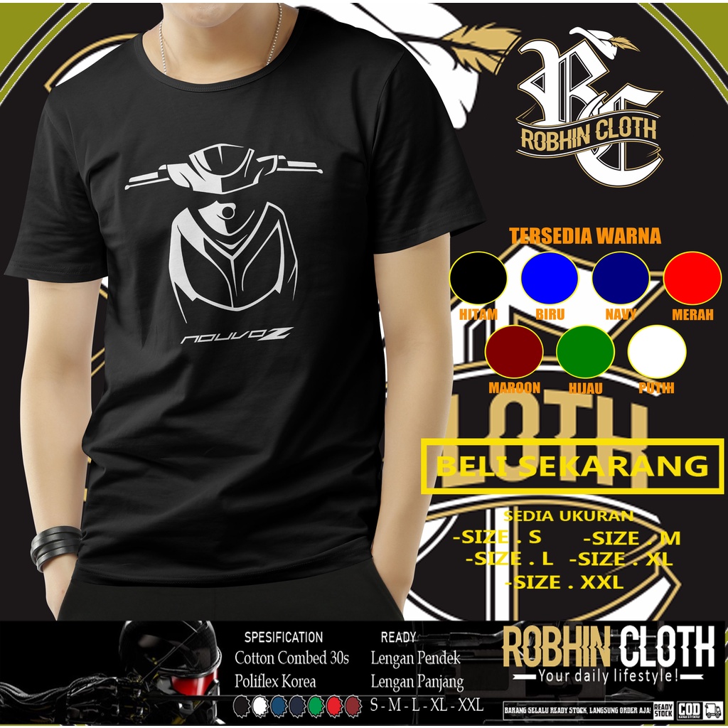 Kaos Motor Yamaha Nouvo Z Siluet Baju Otomotif