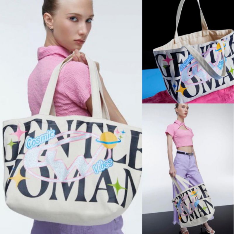 Gentle w*man logo tote bag