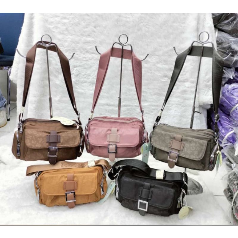 Tas Selempang Junfa Original Bahan Parasut Tebal