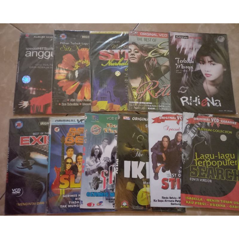 KASET VCD DVD KARAOKE SLOW ROCK MALAYSIA NOSTALGIA RANDOM 3 PCS 27RB