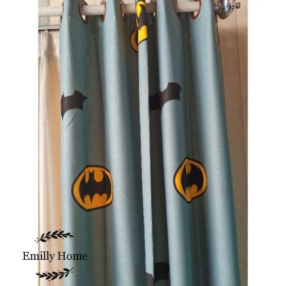 Sale 6.6 Gorden Anak Minimalis Motif Batman Gordeng Tirai Jendela Hordeng