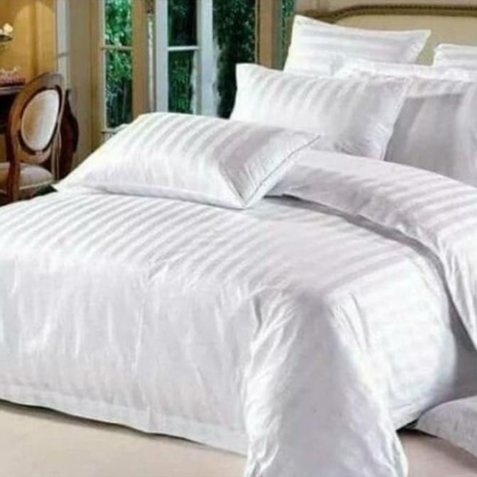 Sprei set Hotel katun lokal minimalis Salur pasta