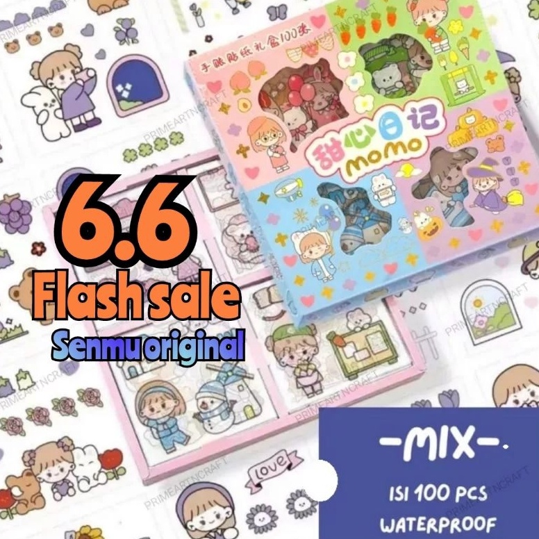 

MIX 100 Lembar Stiker NONO ,MOMO , ANNE Waterproof Sticker Tumblr Lucu Kartun Korea Dekorasi Hiasan Scrapbook DIY 7360
