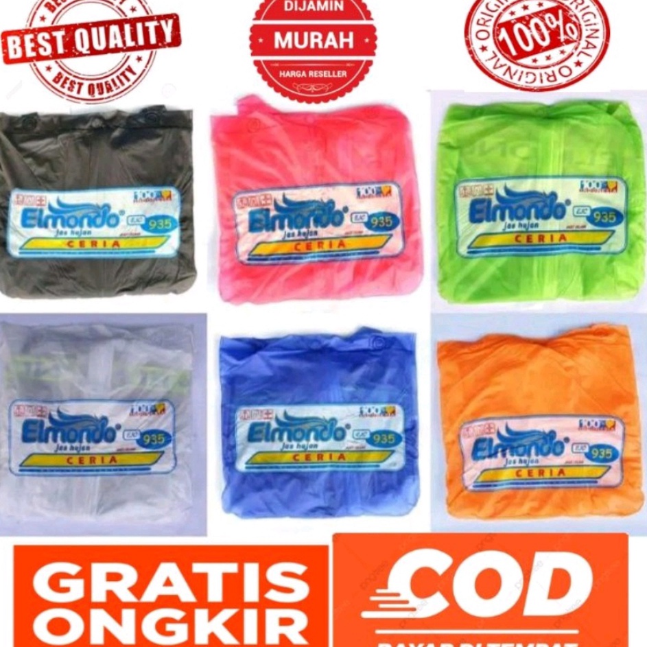 ✷Kpt Elmondo Jas Hujan 935 JAKET CELANA Elmondo Ceria 935 Jas Hujan Elmondo Bahan Karet Murah Jas Hu
