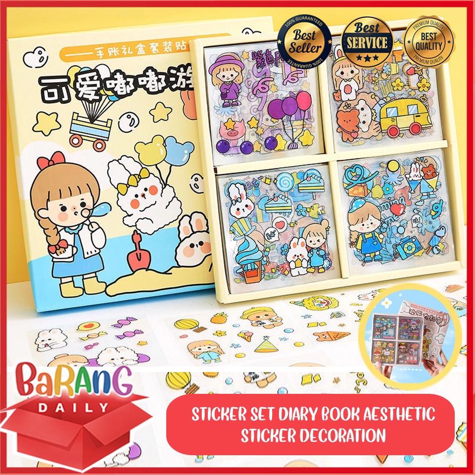 

FV86 100 LEMBAR STIKER KARTUN KOREA LUCU ANTI AIR DEKORASI HANDBOOK DIY 42