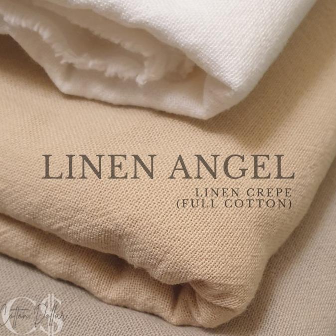 :=:=:=:=] KAIN LINEN ANGEL CREPE FULL COTTON PREMIUM GRADE A | YARD ECERAN METER