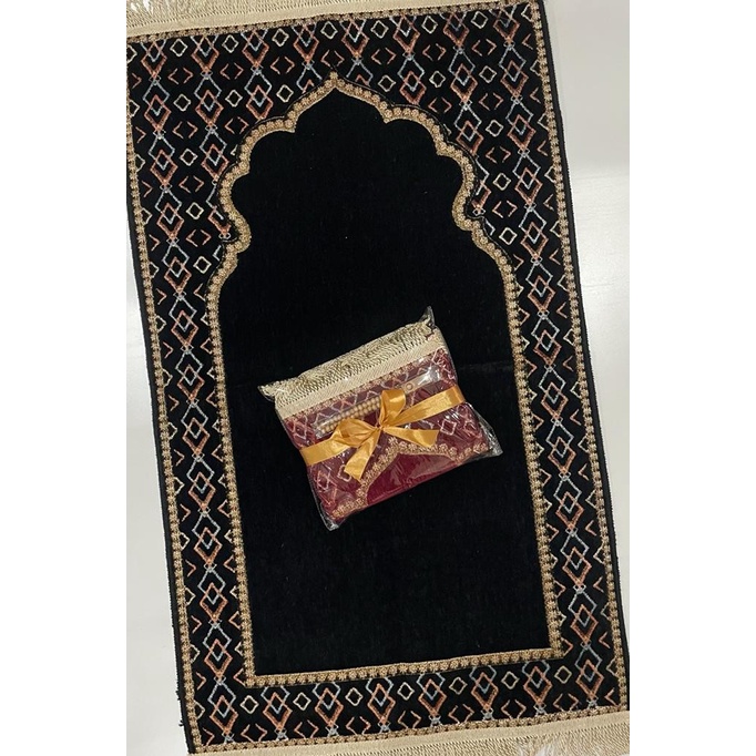 Terlaris Sajadah Paket Souvenir Sajadah Latanza 01 + Tasbih Souvenir Parcel