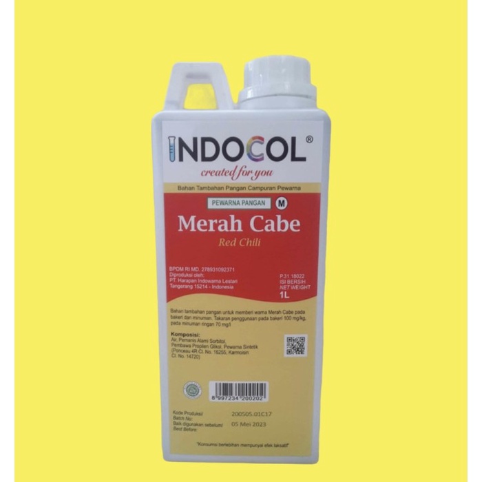 

Terlaris Colourfood Indocol Pewarna Cair Merah Cabe (1 Liter)