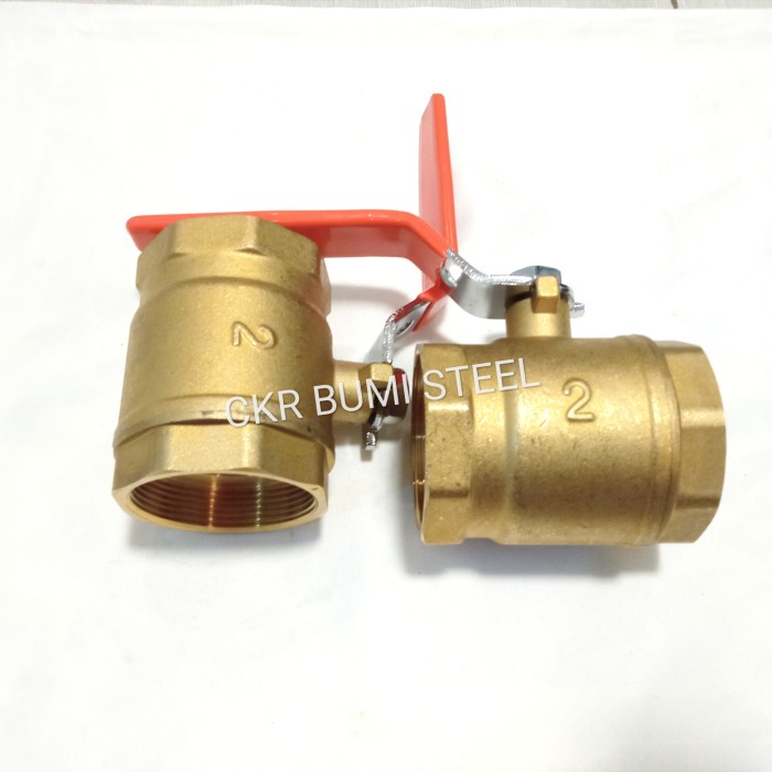 Ball Valve 2" Inch Kuningan / Stop Kran 2" Inch Kuningan