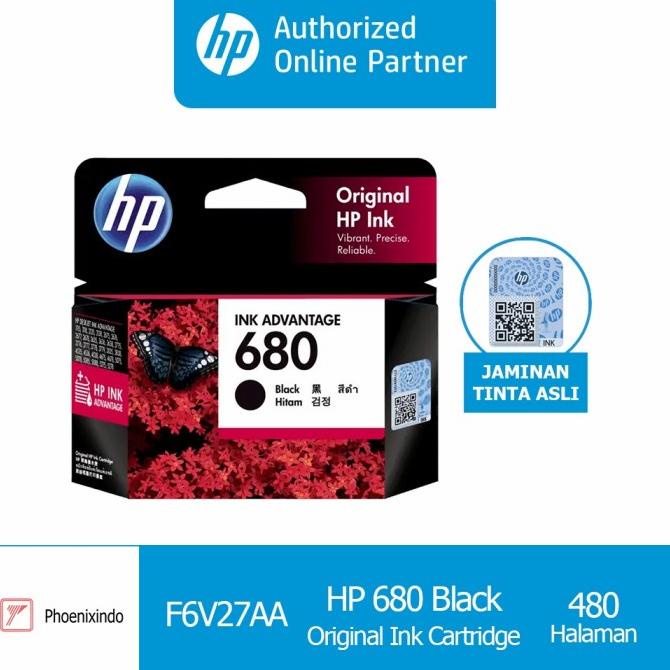 Tinta HP 680 Black HP680 HP680B 680B Original Ink Advantage Cartridge