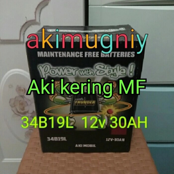 Aki Mobil Ns40Zl 34B19L 12V 30Ah Mf Kering Brio Mobilio Jazz Ayla Agya Kode Br02