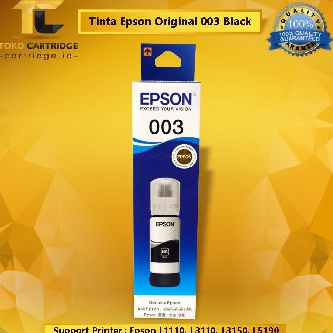 Tinta Epson 003 Cyan Magenta Yellow Black Original L1210 L3210