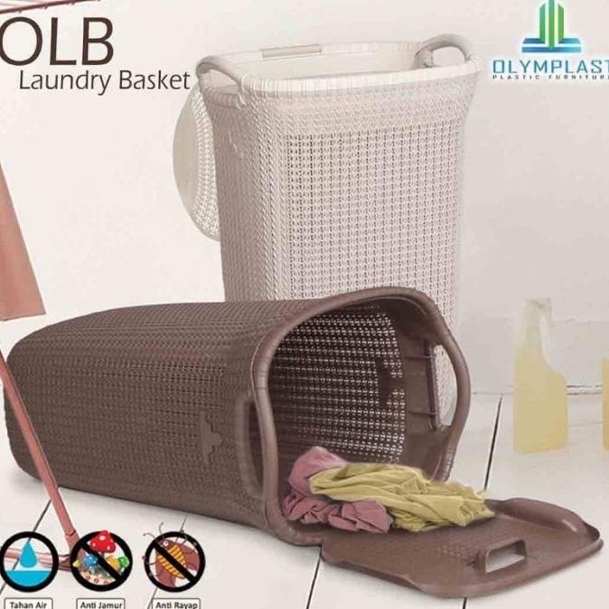KERANJANG BAJU KOTOR/OLYMPLAST LAUNDRY BASKET/KERANJANG PLASTIK