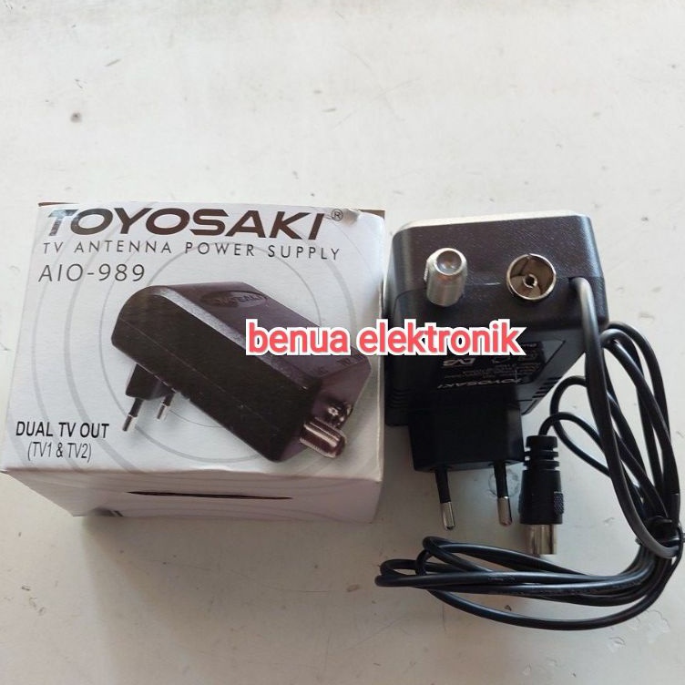 ➼AIV Promo Colokan Listrik antena Toyosaki AIO 989 AIO 200 AIO 220 AIO 235 Power Supply Antena Toyosaki Multi Umum ✰ ◘