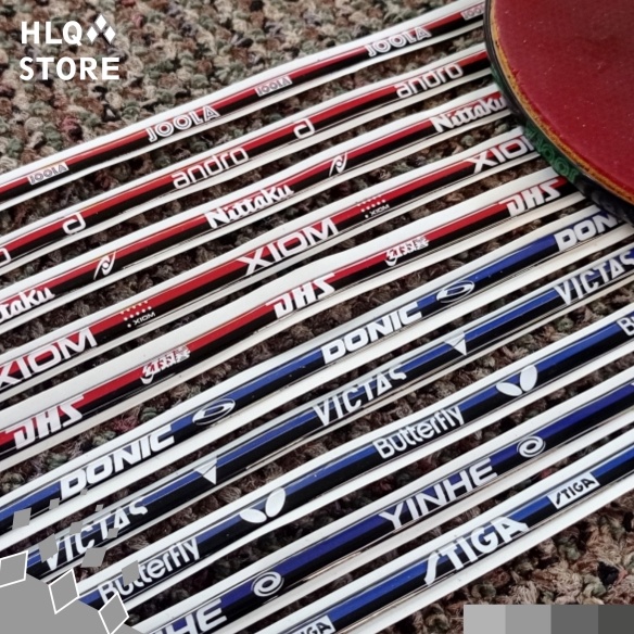 HQNB0 Side Tape Bet Timbul Resin Pingpong Tenis Meja Ping Pong List Tape Bat Bet Pimpong Lis Tape Pi