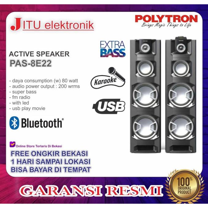 Harga Promo  Promo Polytron Speaker Audio Pas 8E22 Pas8E22 Usb Bluetooth