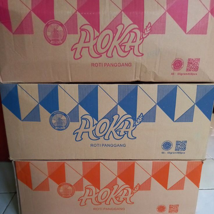 

COD Aoka Roti Panggang Lembut 1 Dus isi 60pcs tersedia satuan rasa dan mix !!!