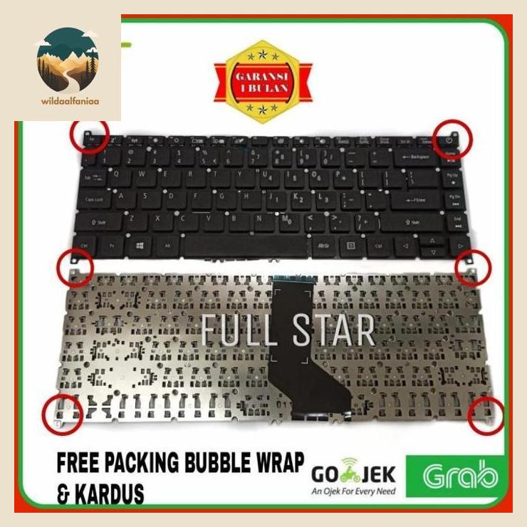 Keyboard Laptop Acer Aspire 3 A314 A314-41 A314-33 A314-21 A314-31 wildaalfaniaa