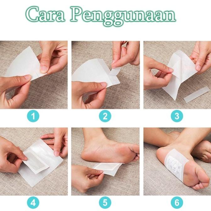 50pcs Detox Foot Patch Perawatan Kaki Pelangsing Alami Koyo Kaki Detox