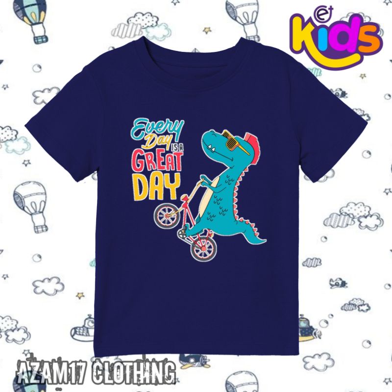 (BISA COD) Kaos Tshirt Baju Anak Dinosaurus Little Dino Pakaian Anak Laki Laki Perempuan