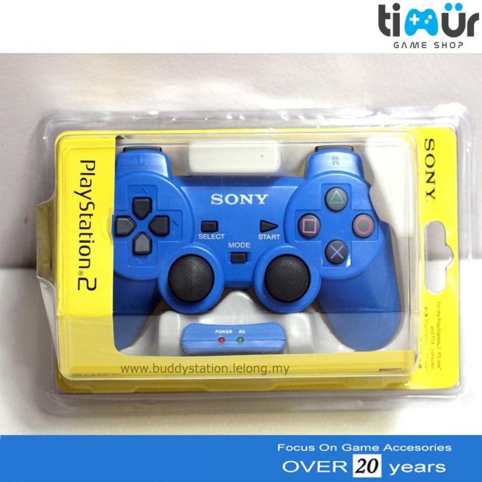 Stick Stik PS2 Wireless Warna Merah Biru Putih Kuning Hijau Hitam keh01