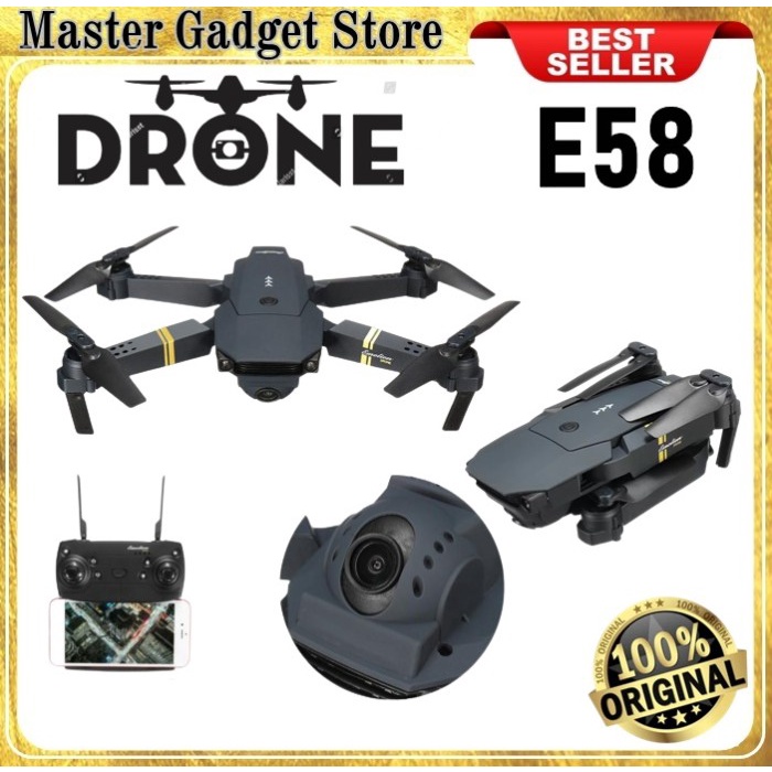 DRONE E58 KAMERA 1080P WIFI FPV DRONE QUADCOPTER ORIGINAL