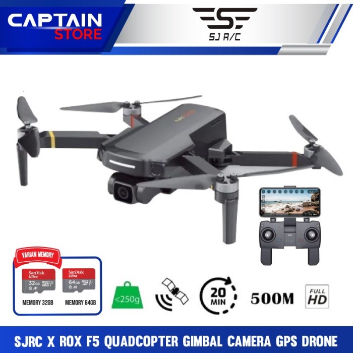 SJRC X ROX F5 QUADCOPTER GIMBAL CAMERA GPS DRONE ORIGINAL