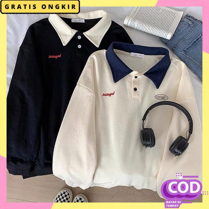 Jeket Kekinian Sweeter Wanita Korea Style Baju Jaket Hode Casual Sweter Cewek Dewasa Sweater Atasan 