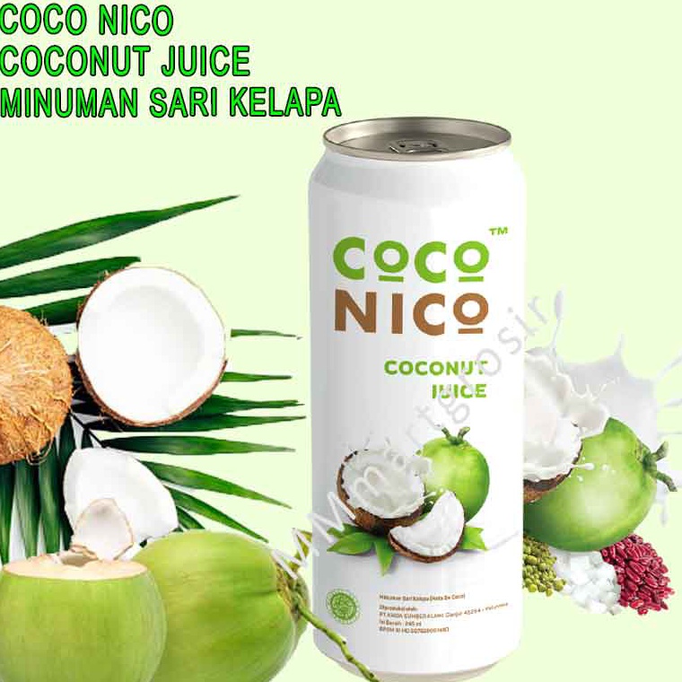 

✼Best IIAO0 Coco Nico / Coconut Juice / Minuman Sari Kelapa / Nata De Coco 245ml I67 Terlaku.