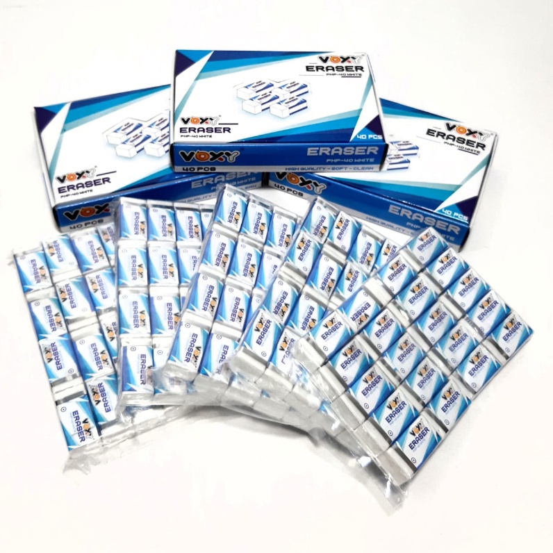 

✲Laris HAIH0 Harga Grosir (per packs isi 40 pcs) Penghapus Pensil NAKAMI NK-40BL (Hitam) T72 ✥Terlaris