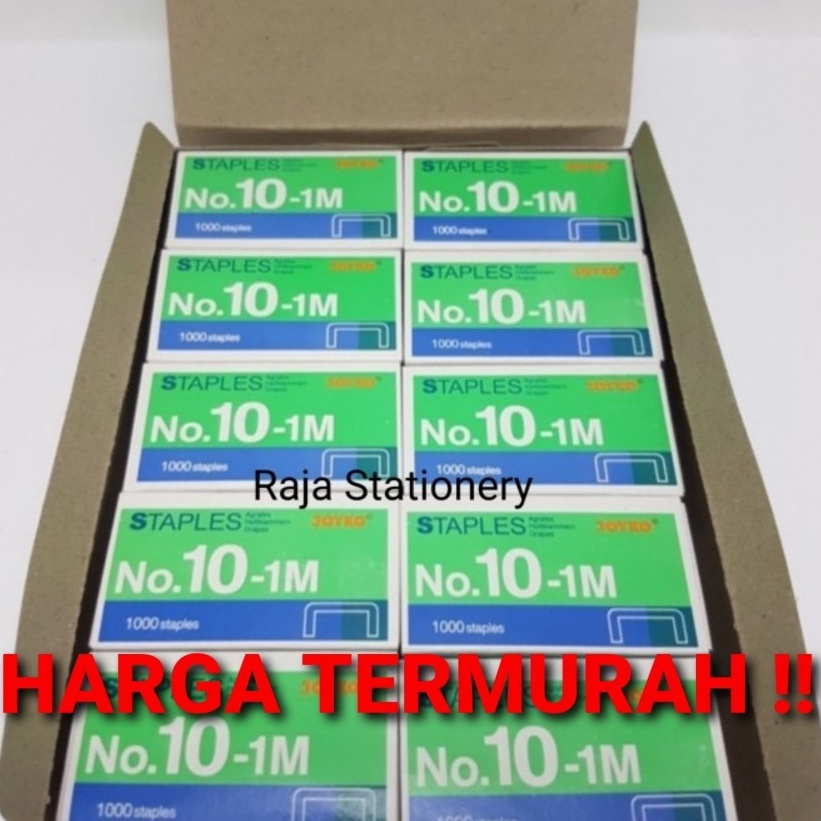 

➞Laris➜ MKMB7 TERMURAH!! STAPLES JOYKO NO.10 KECIL ISI STAPLER REFILL HEKTER NO.10-1M 1 DUS ISI 20 D35 Ready Stock