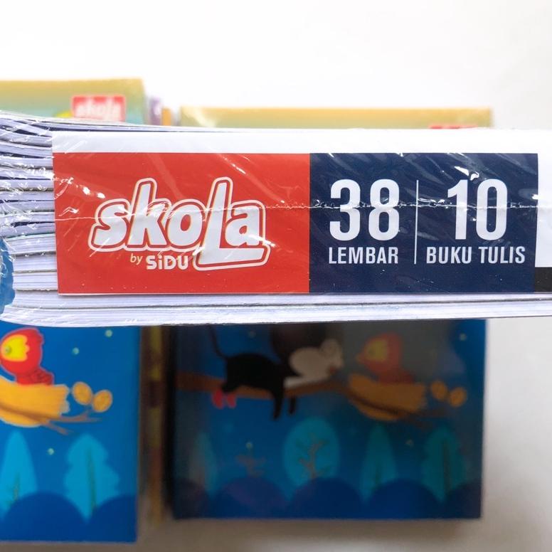 

8.8 Buku Tulis Merk Skola By Sidu 38 Lembar Per Pack Grosir !!
