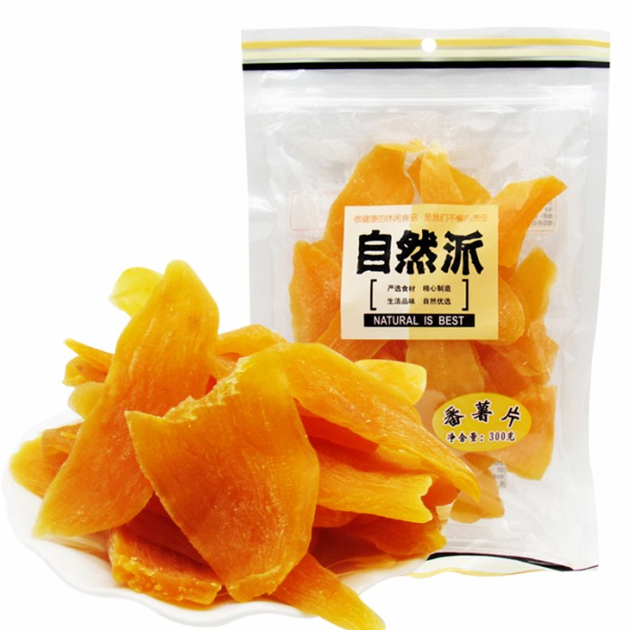 

Zi Ran Pai Ubi Kering Siap Saji / Sweet Potato / 300G