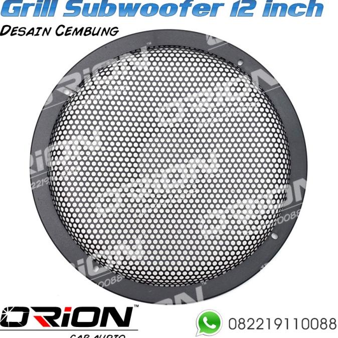 Grill Subwoofer Besi 12 inch desain Cembung - Orion Audio