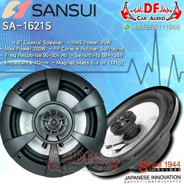 Speaker Mobil Coaxial Sansui 6" [DF CAR AUDIO]
