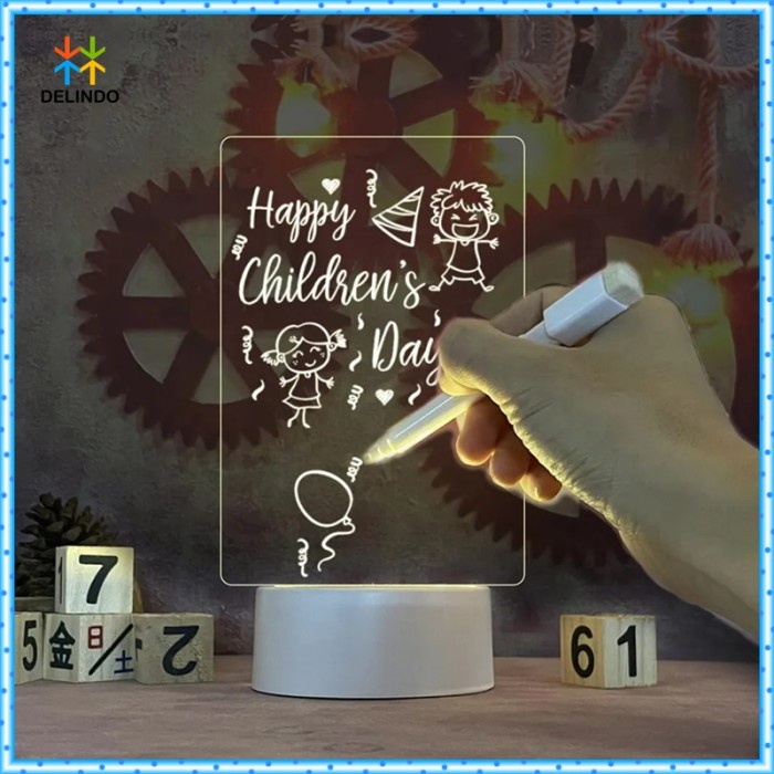 

Bestseller Acrylic Note Board Led Papan Tulis Mini Drawing Planner To Do List Diy