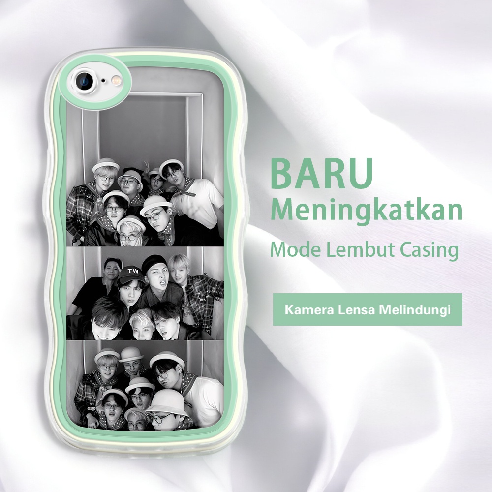 OPPO A59 A57 A55 A54 A53 A39 A37 A36 A37F 2021 2020 INS BTS BT21 Foto hitam dan putih Cool Kor Kesin