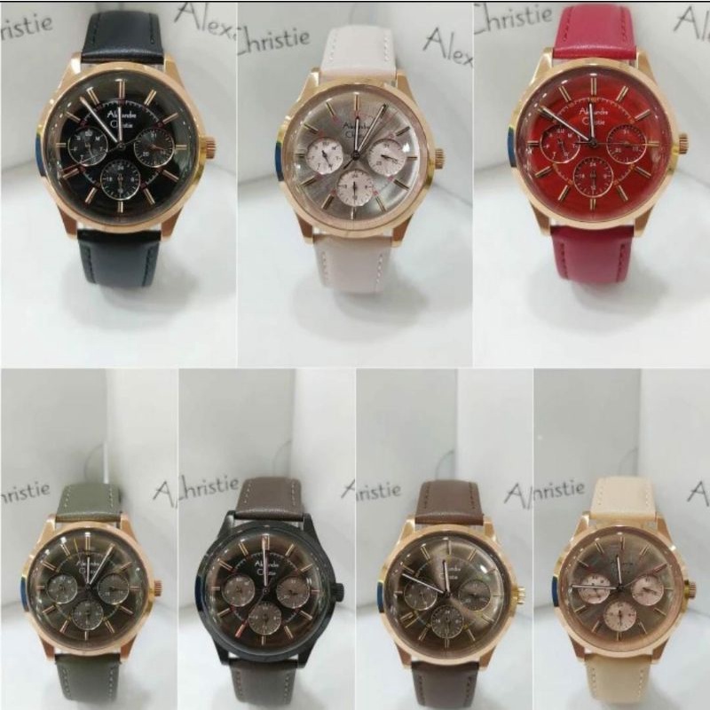 Jam Tangan Wanita Alexandre Christie 2945 AC2945 AC 2945 Tali Kulit